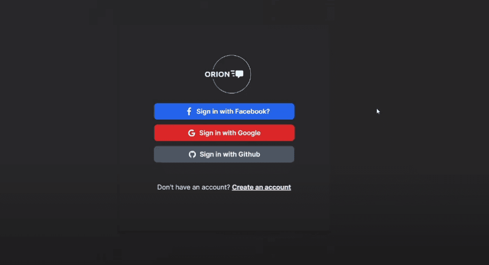 Orion Messaging screenshot 1